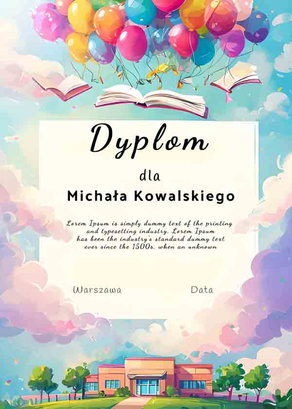 Dyplom rozpoczęcie roku szkolnego